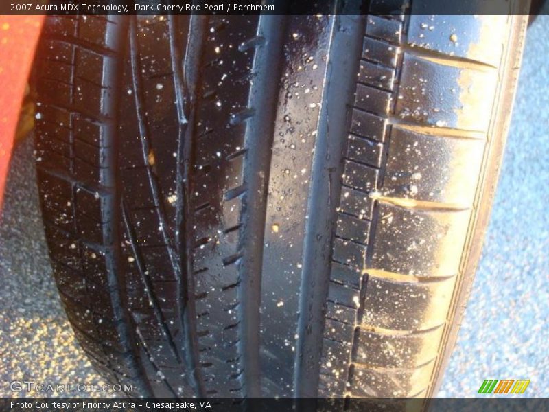 Dark Cherry Red Pearl / Parchment 2007 Acura MDX Technology