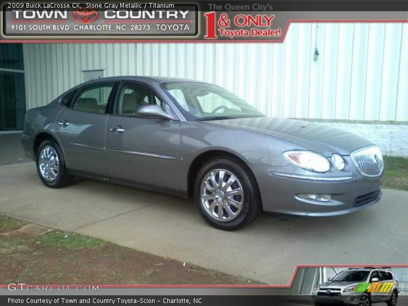 Stone Gray Metallic / Titanium 2009 Buick LaCrosse CX