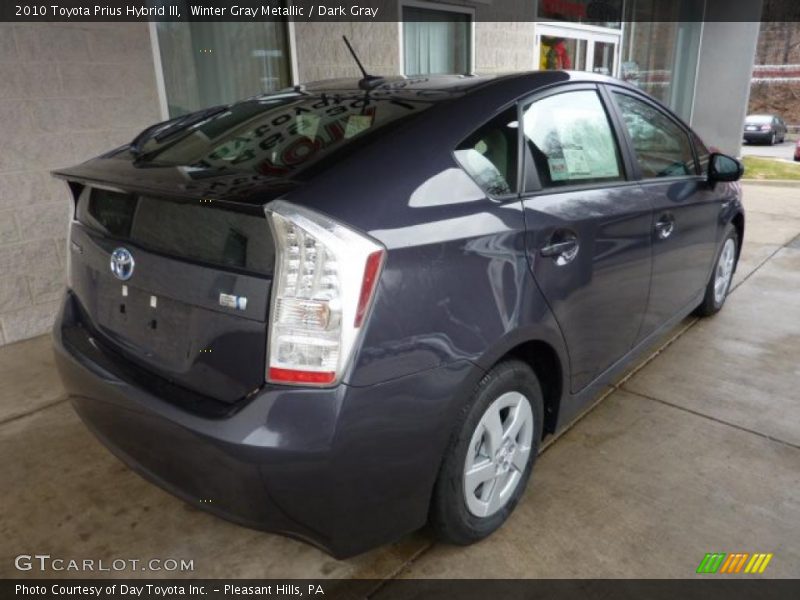 Winter Gray Metallic / Dark Gray 2010 Toyota Prius Hybrid III