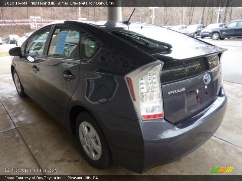 Winter Gray Metallic / Dark Gray 2010 Toyota Prius Hybrid III