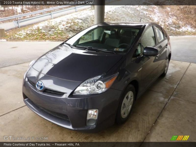 Winter Gray Metallic / Dark Gray 2010 Toyota Prius Hybrid III
