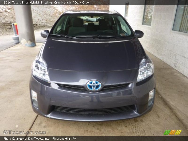 Winter Gray Metallic / Dark Gray 2010 Toyota Prius Hybrid III