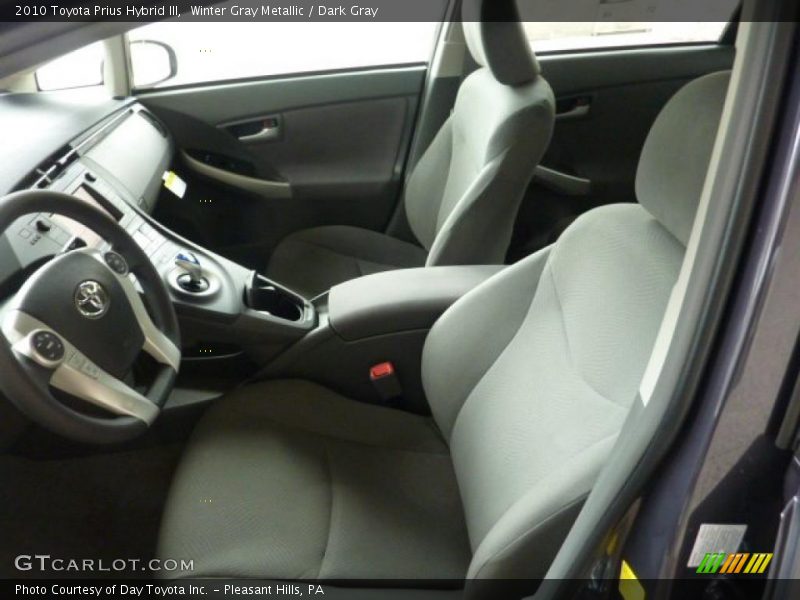 Winter Gray Metallic / Dark Gray 2010 Toyota Prius Hybrid III