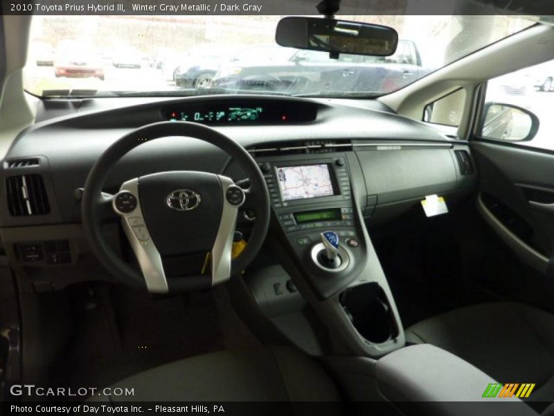 Winter Gray Metallic / Dark Gray 2010 Toyota Prius Hybrid III