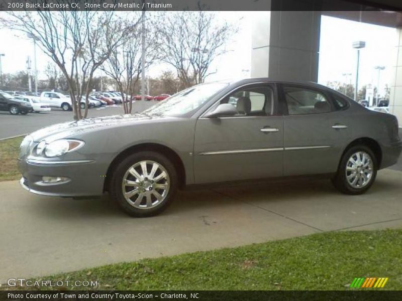 Stone Gray Metallic / Titanium 2009 Buick LaCrosse CX