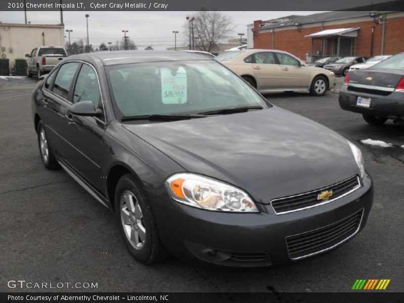 Cyber Gray Metallic / Gray 2010 Chevrolet Impala LT