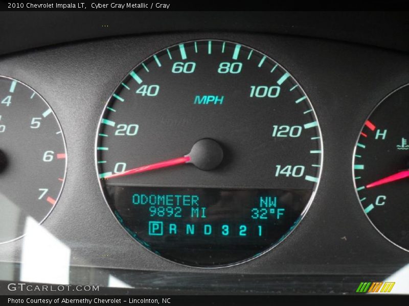 Cyber Gray Metallic / Gray 2010 Chevrolet Impala LT