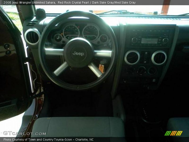 Red Rock Crystal Pearl / Dark Slate Gray/Med Slate Gray 2008 Jeep Wrangler Unlimited Sahara