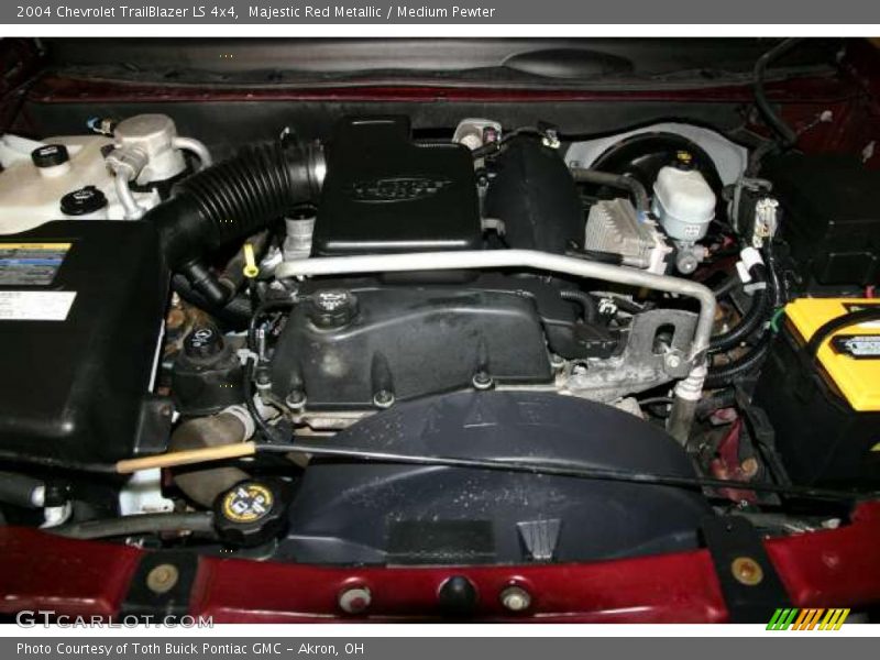 Majestic Red Metallic / Medium Pewter 2004 Chevrolet TrailBlazer LS 4x4