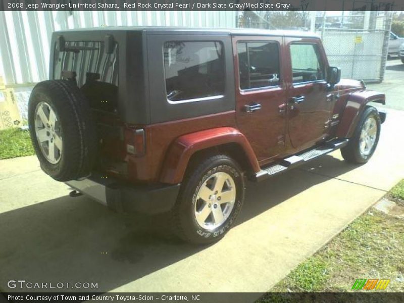 Red Rock Crystal Pearl / Dark Slate Gray/Med Slate Gray 2008 Jeep Wrangler Unlimited Sahara