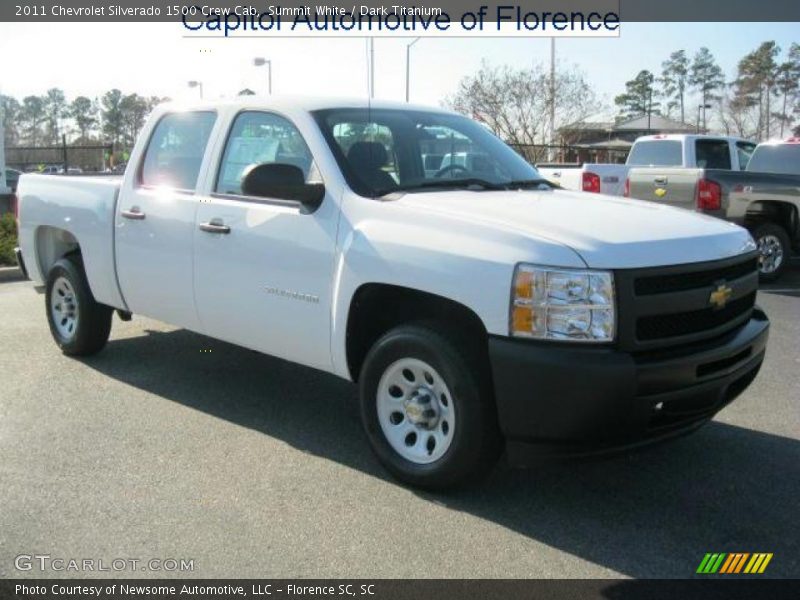 Summit White / Dark Titanium 2011 Chevrolet Silverado 1500 Crew Cab
