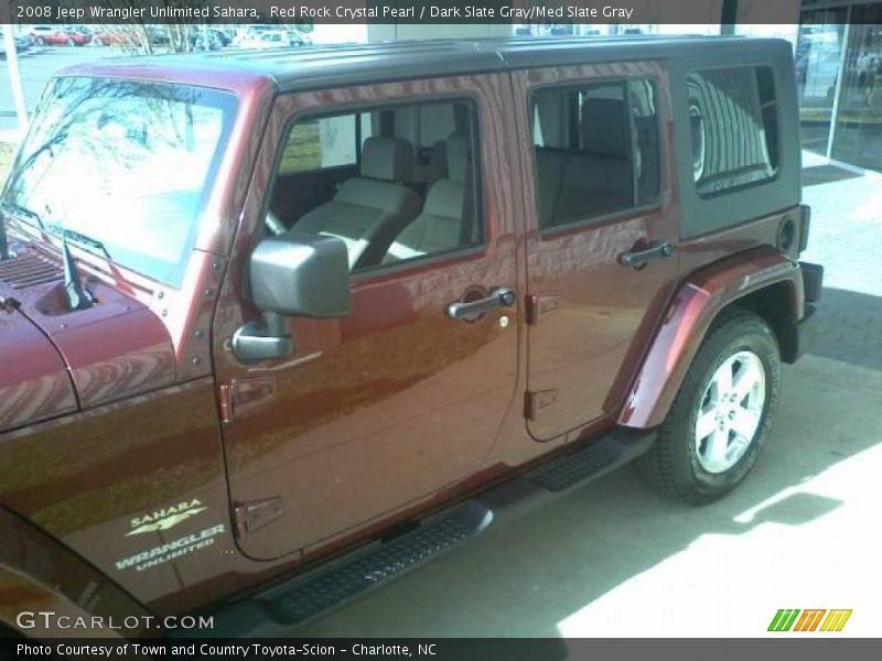 Red Rock Crystal Pearl / Dark Slate Gray/Med Slate Gray 2008 Jeep Wrangler Unlimited Sahara
