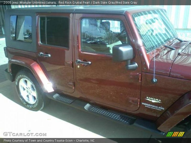 Red Rock Crystal Pearl / Dark Slate Gray/Med Slate Gray 2008 Jeep Wrangler Unlimited Sahara