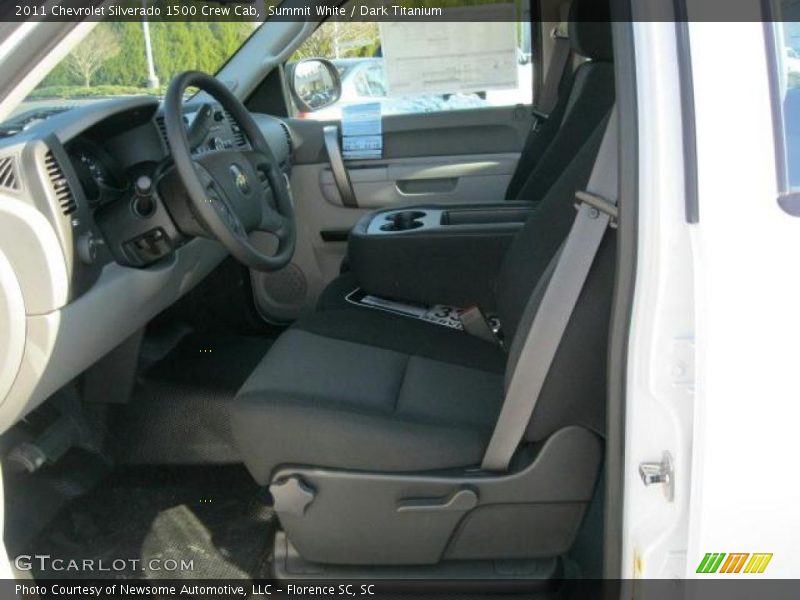 Summit White / Dark Titanium 2011 Chevrolet Silverado 1500 Crew Cab