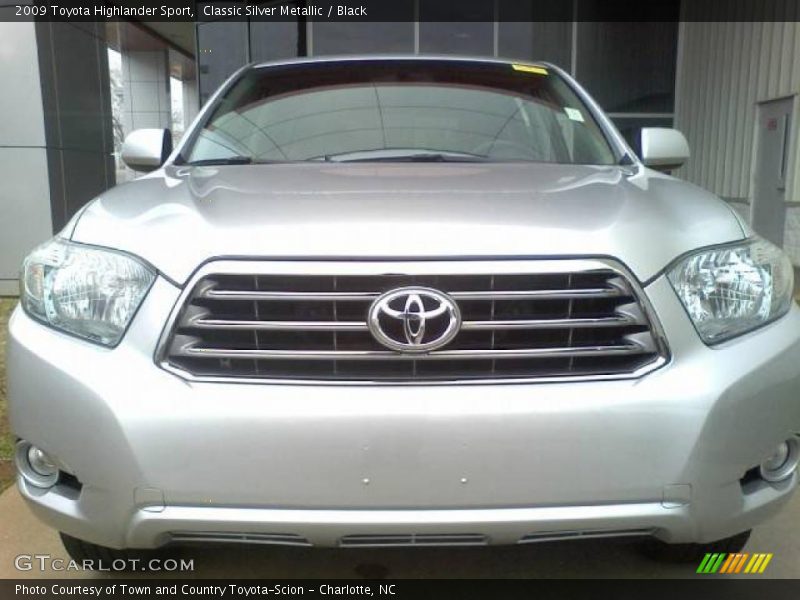 Classic Silver Metallic / Black 2009 Toyota Highlander Sport