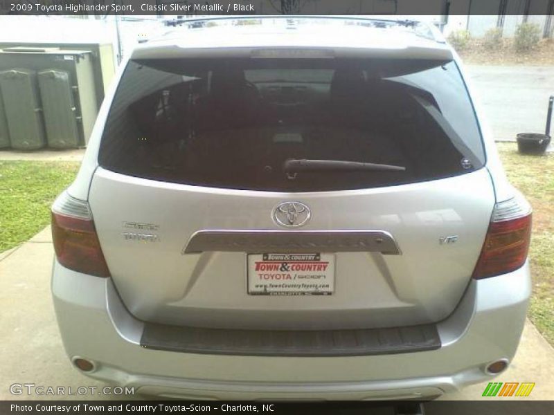Classic Silver Metallic / Black 2009 Toyota Highlander Sport