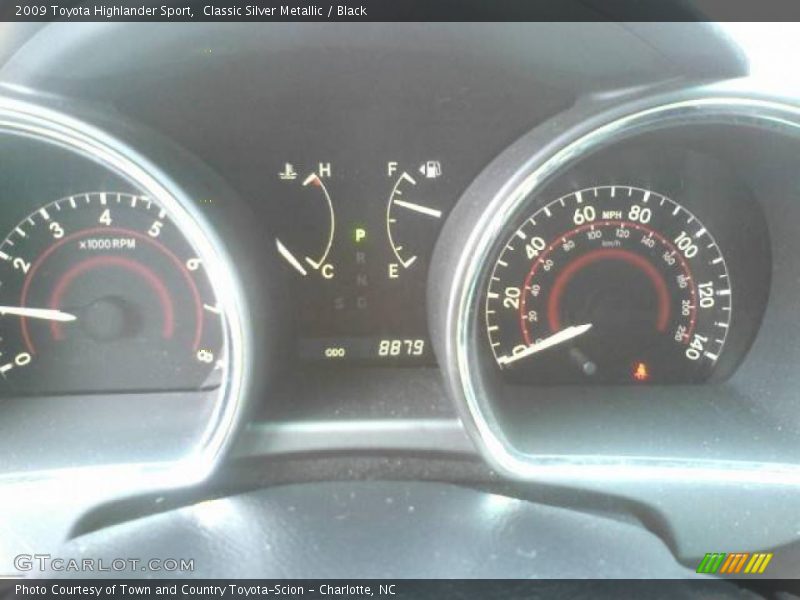 Classic Silver Metallic / Black 2009 Toyota Highlander Sport