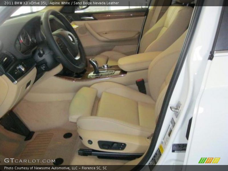  2011 X3 xDrive 35i Sand Beige Nevada Leather Interior