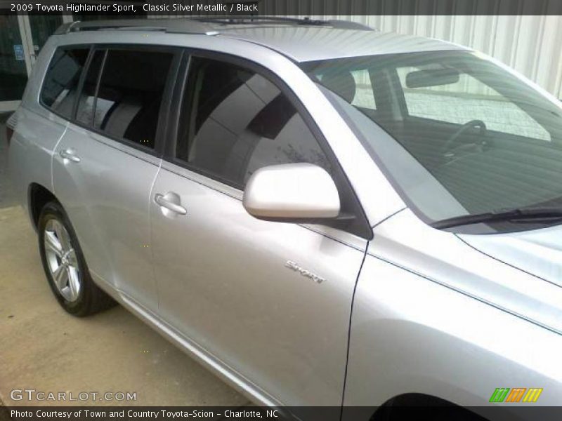 Classic Silver Metallic / Black 2009 Toyota Highlander Sport