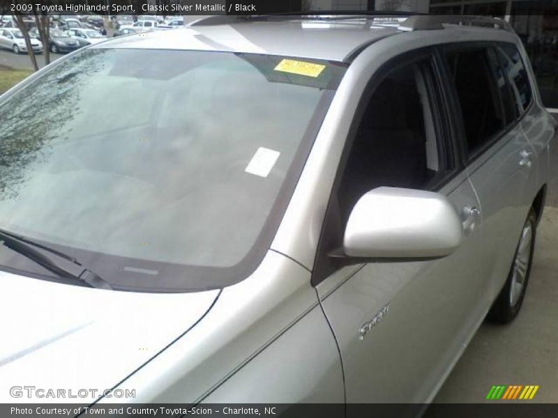 Classic Silver Metallic / Black 2009 Toyota Highlander Sport