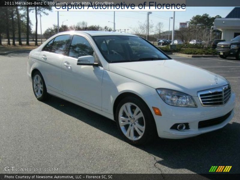 Arctic White / Grey/Black 2011 Mercedes-Benz C 300 Luxury