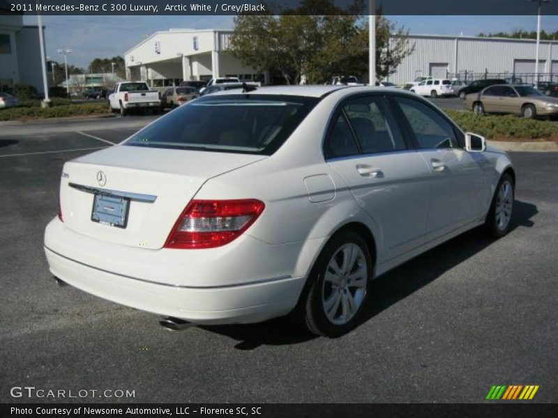 Arctic White / Grey/Black 2011 Mercedes-Benz C 300 Luxury