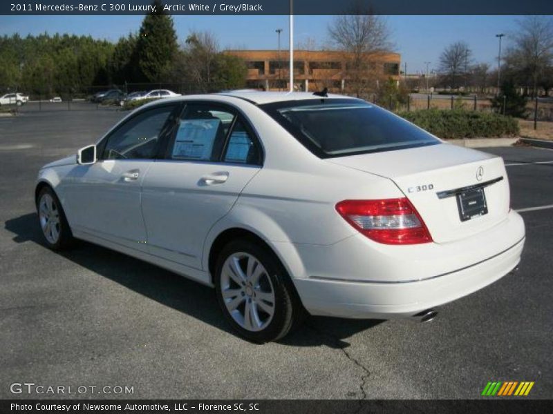 Arctic White / Grey/Black 2011 Mercedes-Benz C 300 Luxury