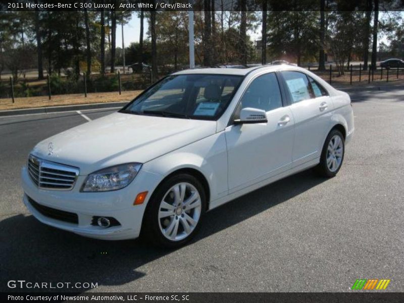 Arctic White / Grey/Black 2011 Mercedes-Benz C 300 Luxury