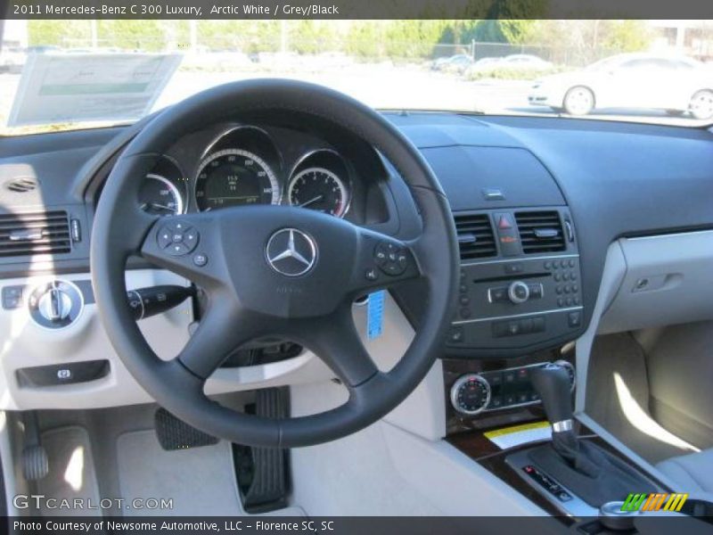 Arctic White / Grey/Black 2011 Mercedes-Benz C 300 Luxury