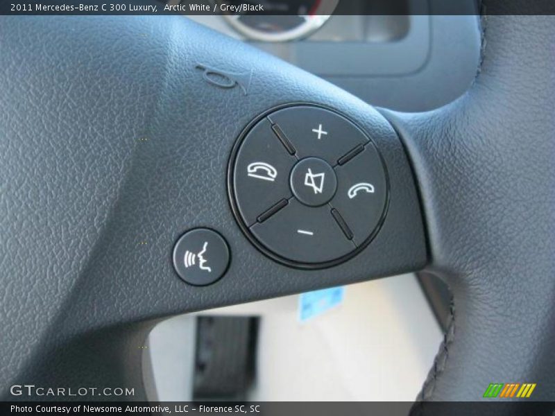 Arctic White / Grey/Black 2011 Mercedes-Benz C 300 Luxury