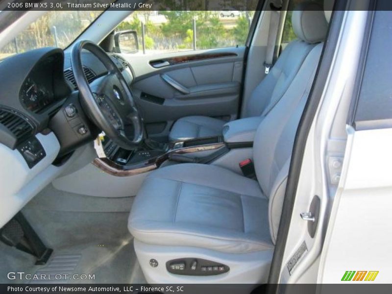 Titanium Silver Metallic / Grey 2006 BMW X5 3.0i