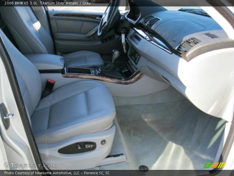 Titanium Silver Metallic / Grey 2006 BMW X5 3.0i
