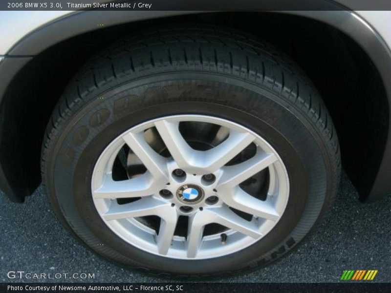 Titanium Silver Metallic / Grey 2006 BMW X5 3.0i
