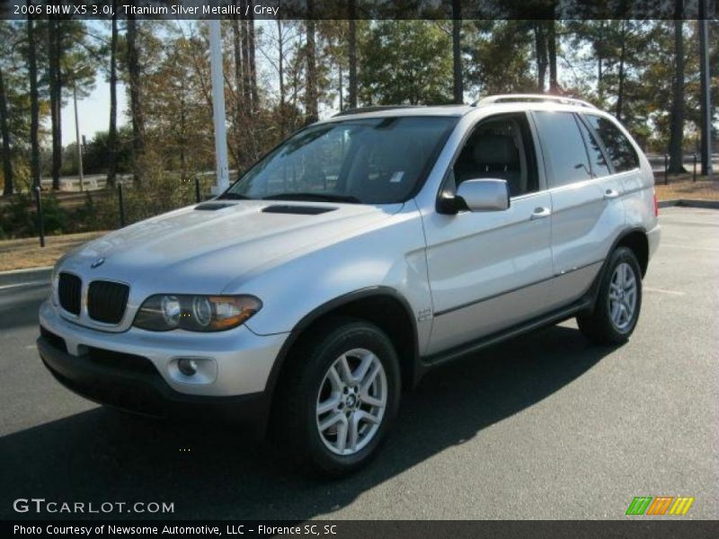 Titanium Silver Metallic / Grey 2006 BMW X5 3.0i