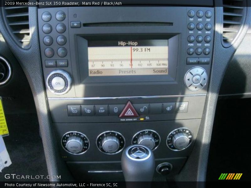 Controls of 2009 SLK 350 Roadster