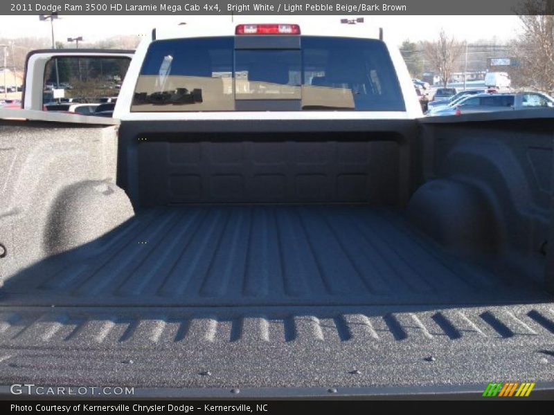 Bright White / Light Pebble Beige/Bark Brown 2011 Dodge Ram 3500 HD Laramie Mega Cab 4x4