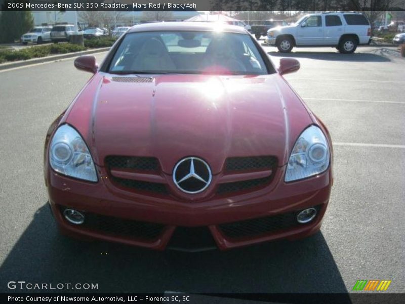 Mars Red / Black/Ash 2009 Mercedes-Benz SLK 350 Roadster