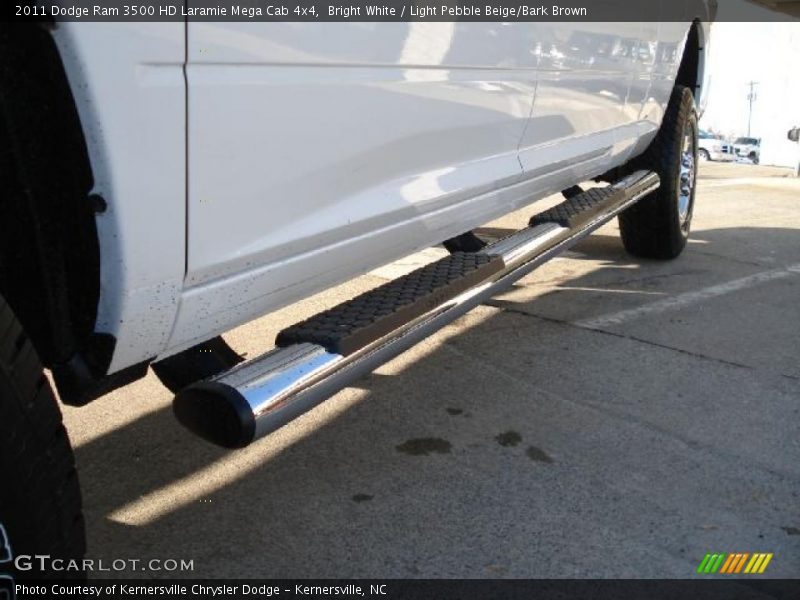 Bright White / Light Pebble Beige/Bark Brown 2011 Dodge Ram 3500 HD Laramie Mega Cab 4x4