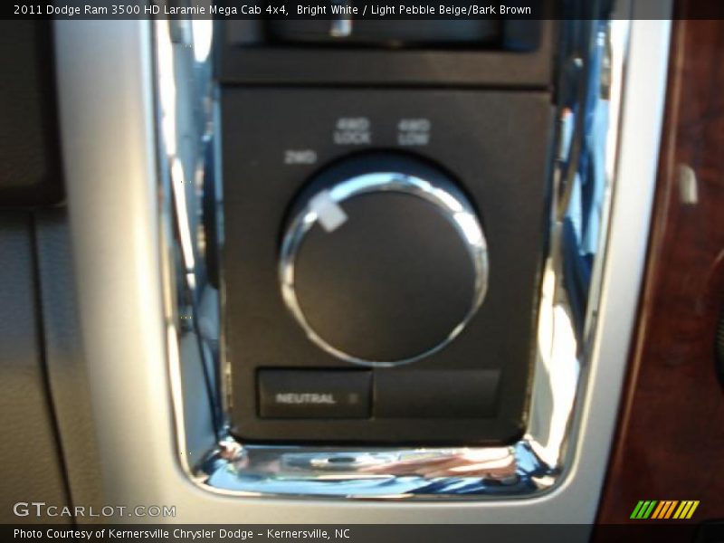 Bright White / Light Pebble Beige/Bark Brown 2011 Dodge Ram 3500 HD Laramie Mega Cab 4x4