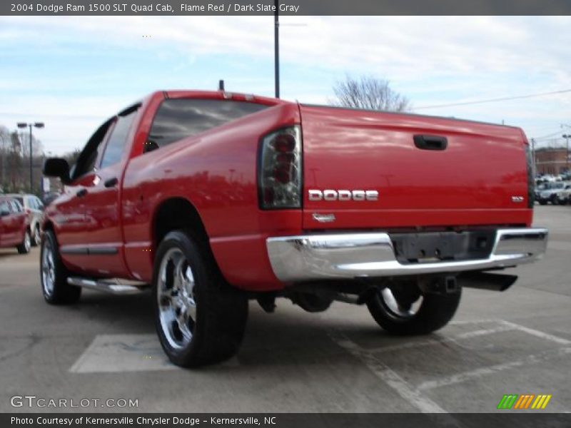 Flame Red / Dark Slate Gray 2004 Dodge Ram 1500 SLT Quad Cab