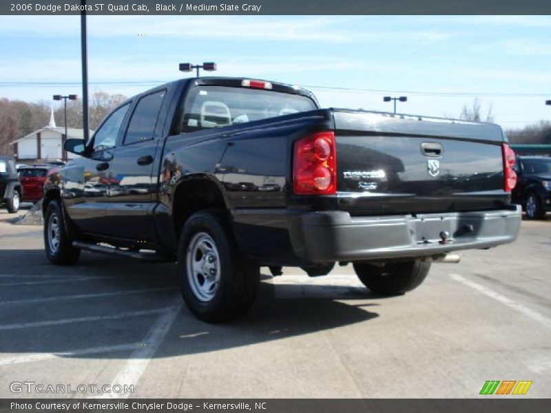 Black / Medium Slate Gray 2006 Dodge Dakota ST Quad Cab