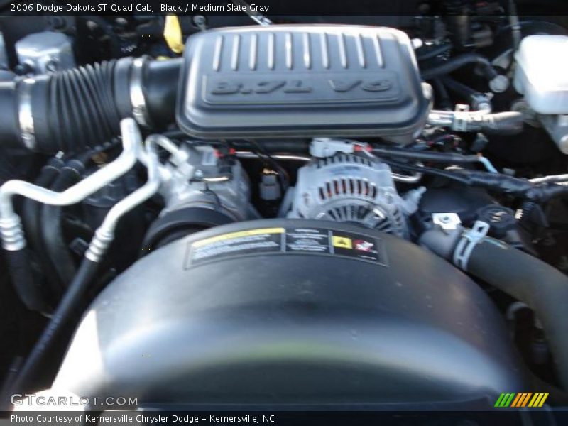 Black / Medium Slate Gray 2006 Dodge Dakota ST Quad Cab