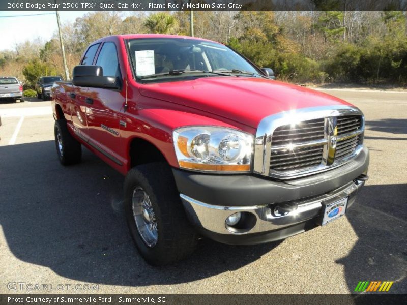 Flame Red / Medium Slate Gray 2006 Dodge Ram 2500 TRX4 Quad Cab 4x4