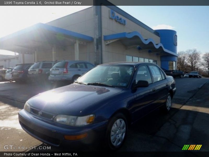 Orchid Blue Pearl / Gray 1996 Toyota Corolla 1.6