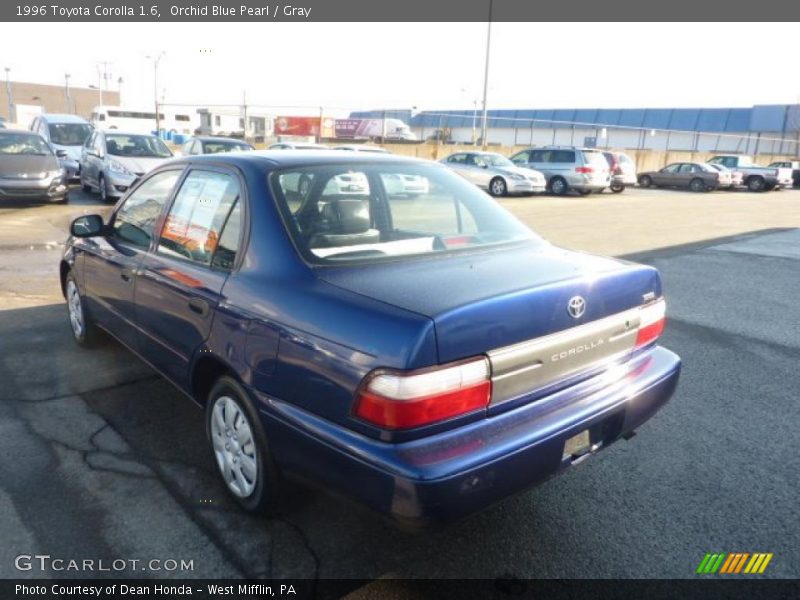 Orchid Blue Pearl / Gray 1996 Toyota Corolla 1.6