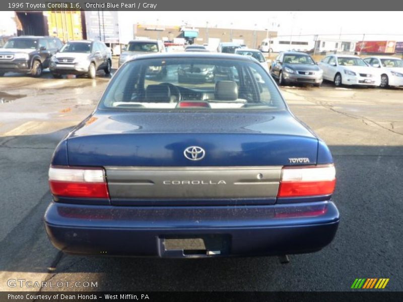 Orchid Blue Pearl / Gray 1996 Toyota Corolla 1.6