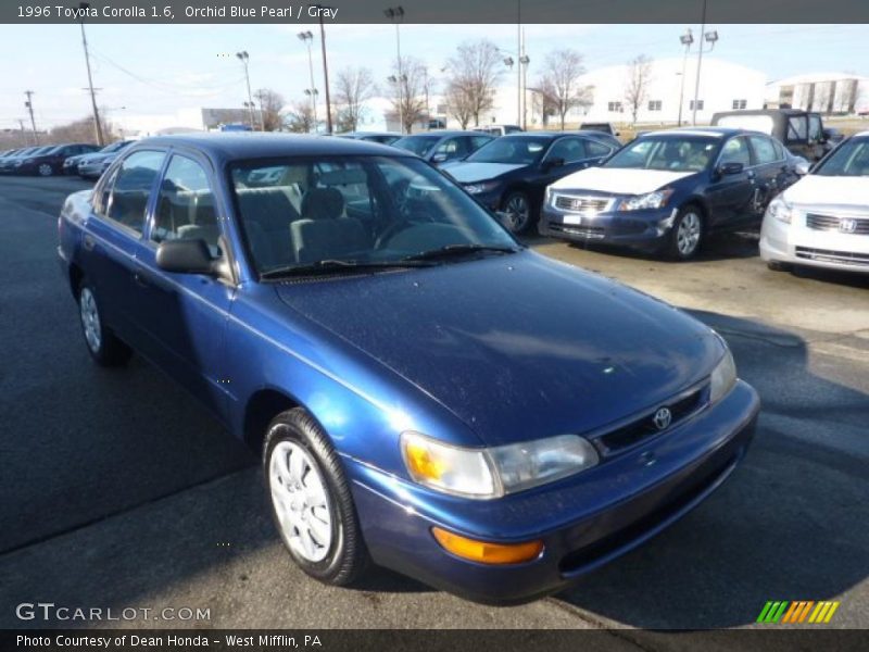 Orchid Blue Pearl / Gray 1996 Toyota Corolla 1.6