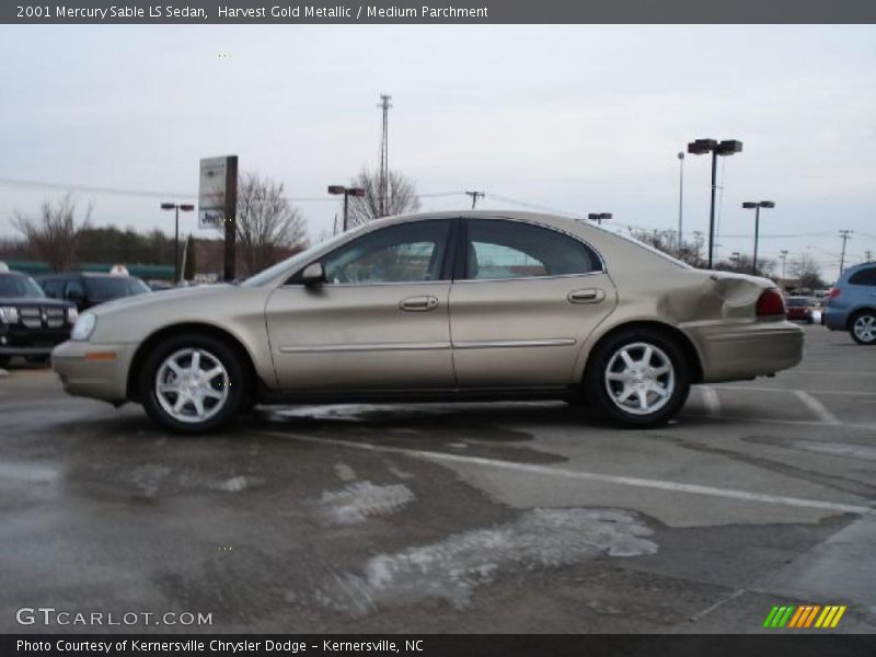 Harvest Gold Metallic / Medium Parchment 2001 Mercury Sable LS Sedan