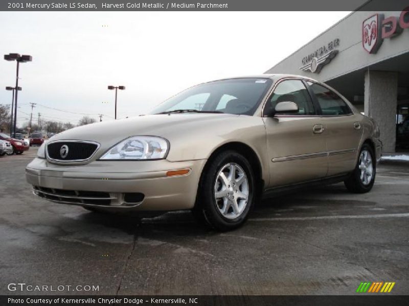 Harvest Gold Metallic / Medium Parchment 2001 Mercury Sable LS Sedan