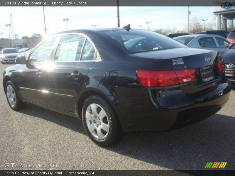 Ebony Black / Cocoa 2010 Hyundai Sonata GLS